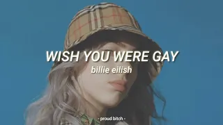 Billie Eilish - wish you were gay (Lyrics)