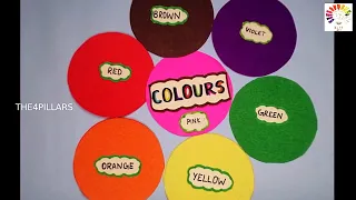 Learn colors and their names | Colors and names model | school project model | colors tlm project