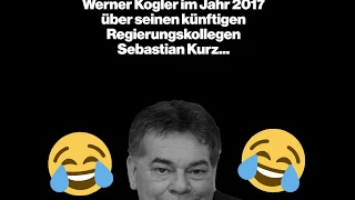 Werner Kogler im Jahr 2017 über seinen künftigen Regierungskollegen Sebastian Kurz...