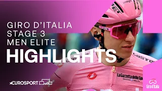 SPRINT MASTERCLASS! 🔥 | Giro D'Italia Stage 3 Race Highlights | Eurosport Cycling
