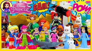 Disney Princess Dress up Lego DC Super Hero Costumes High School Silly Play Kids Toys