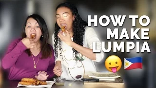 HOW TO MAKE LUMPIA (FT. MY MOM) | Asia Jackson