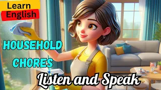 My Household Chores | Learn English through Stories|Improve your Speaking and Listening Skills