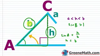 The Ambiguous Case of the Law of Sines (SSA) Side-Side-Angle