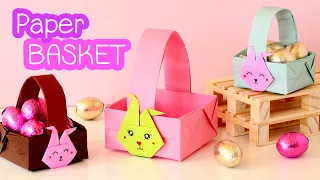 Paper basket - Easter crafts, origami and DIY