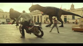 Jurassic world dominion atrociraptor chase scene
