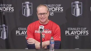 Paul Maurice, Panthers Playoff Practice - R2, G3: Toronto Maple Leafs at Florida