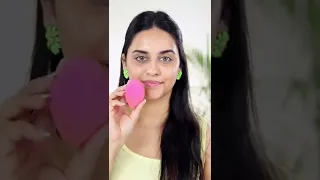 Difference between a dry sponge/ wet sponge / damp sponge | #makeupeducator #youtubecreator