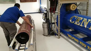 Rug Transfer Cart from centrifuge to drying poles