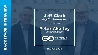 Peter Akerley of Erdene Resource Development talks to Jeff Clark at Metals Investor Forum|March 2024