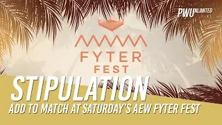 Stipulation Added To Match At Saturday's AEW Fyter Fest