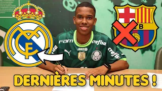 ✅️ OFFICIEL : ESTEVÃO WILLIAN SIGNE AU REAL MADRID / COMMUNIQUÉ OFFICIEL DU REAL ! 60 MILLIONS !!