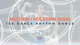 Nguyen/Kolesnik | Ice Dance Rhythm | ISU World Junior Figure Skating Championships | #WorldJFigure