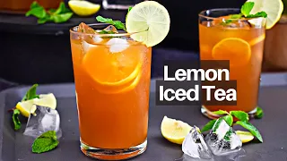 How to make Best Lemon Iced Tea at home @palatesdesire