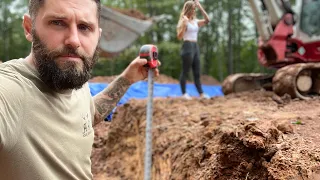 Digging Out For Our SAFE ROOM | Building On To Our A-Frame Home