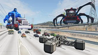 MONSTER TRUCKS: FURY ROAD │ Epic BeamNG.Drive Police Chase Laazy Boot