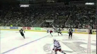 Brooks Orpik Knee to Knee Hit On Derek Stepan 4/5/12