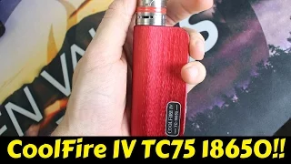 Innokin Cool Fire IV 18650 Review! | New | 75 Watts | Temp Control | Replaceable Battery!!