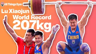 Lu Xiaojun 207kg World Record Clean & (Squat) Jerk Slow Motion