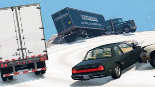 Convoy Trucking Accidents 2 | BeamNG.drive