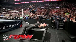 Shane McMahon attacks The Undertaker before WrestleMania: Raw, March 28, 2016