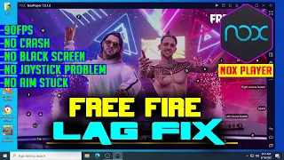 HOW TO FIX FREE FIRE LAG ON NOX PLAYER | 90FPS | 4GB RAM PC SETTINGS