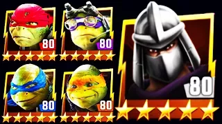 🐢 ALL MOVIE TURTLES DEFEAT SHREDDER BOSS (TMNT LEGENDS)