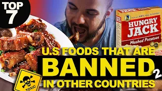 7 AMERICAN FOODS THAT ARE BANNED IN OTHER COUNTRIES. THESE ARE FOODS THAT AMERICANS EAT DAILY