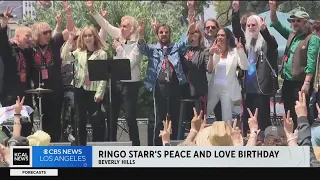Ringo Starr preaches peace and love on his 83rd birthday