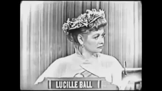 Lucille Ball on "What's My Line?" (February 21, 1954)