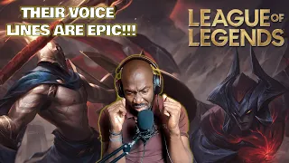 Arcane Fan Reacts To Aatrox & Pantheon Voice lines | League Of Legends | THESE CHAMPS ARE EPIC!!