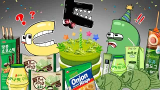 Convenience Store BLACK GREEN Food Alphabet Lore F vs C, D MUKBANG!  Alphabet lore ANIMATION | ASMR