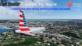 Fenix A320| World Update 16 | Amateur Pilot Approach into Cayman Islands | Frame Gen Mod | #msfs2020