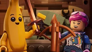 ▶️ПОСТРОИЛИ СЕБЕ ХИЖИНУ🛖ВЫЖИВАЕМ В LEGO Fortnite