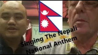 Singing the [old] Nepali National Anthem in the shop. #नेपाल