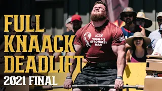 ENTIRE KNAACK Deadlift, EVERY LIFT | 2021 SBD World's Strongest Man Final