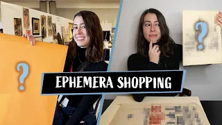 Come VINTAGE EPHEMERA shopping with me | Visiting the ESA Ephemera Fair 2024