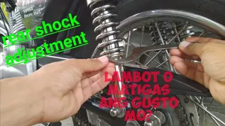 Rear shock adjustment
