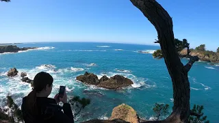 [MENDOCINO] Peaceful and Relaxing Mendocino Hike 4K (soothing ocean sounds, no music)