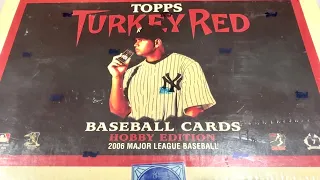 4 HITS!  HOF AUTO!  2006 TURKEY RED BASEBALL CARD BOX OPENING!  (Throwback Thursday)