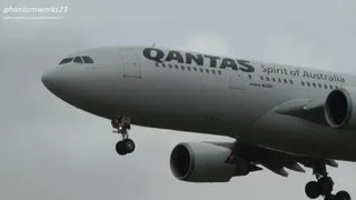 Latest Qantas A330-200 'Swan Valley' Landing 16R Sydney Airport