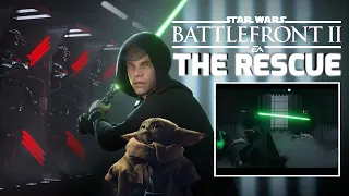 Luke Skywalker Mandalorian Hallway scene in STAR WARS BATTLEFRONT II Mod Gameplay