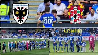 DONS VLOGS DEBUT. PLOUGH LANE SEES A POINT. ALIS ON 🔥. AFC WIMBLEDON V TRANMERE ROVERS. 29.04.23.