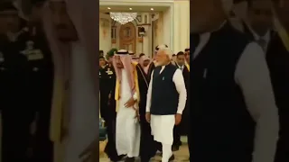 King Salman With Prime Minister Of India Narendra Modi  #pmmodi #kingsalman #narendramodi #modi #ksa