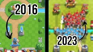 Evolution of Clash Royale!  2016 to 2023