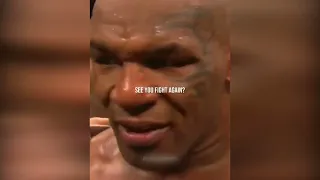 Mike Tyson say goodbye to boxing