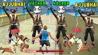 Ajjubhai Hacker In My Game 😱 I Meet World Bigest Hacker In My Cs-Ranked / Garena Free Fire 🔥