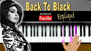 Amy Winehouse - Back To Black Piano Tutorial FACILE Expliqué