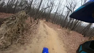 Uwharrie National Forrest, 12-6-21. Trail 390, Daniel's backside. YZ250X