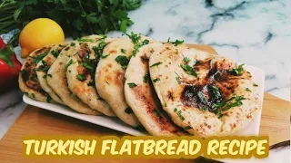 Soft Turkish Flatbread, No-oven, No-yeast Recipe | Bazlama |The best & delicious Bread  Recipe